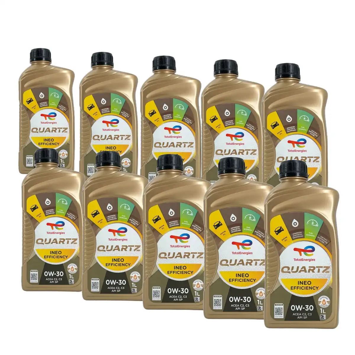 Total Quartz Ineo Efficiency 0W-30 10x1 Liter
