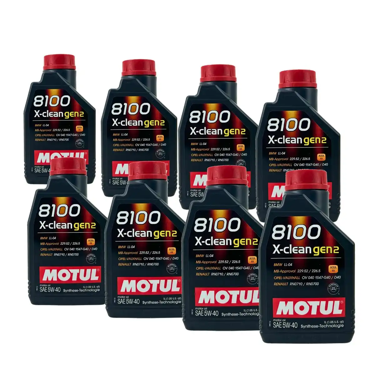 Motul 8100 X-clean GEN2 5W-40 8x1 Liter