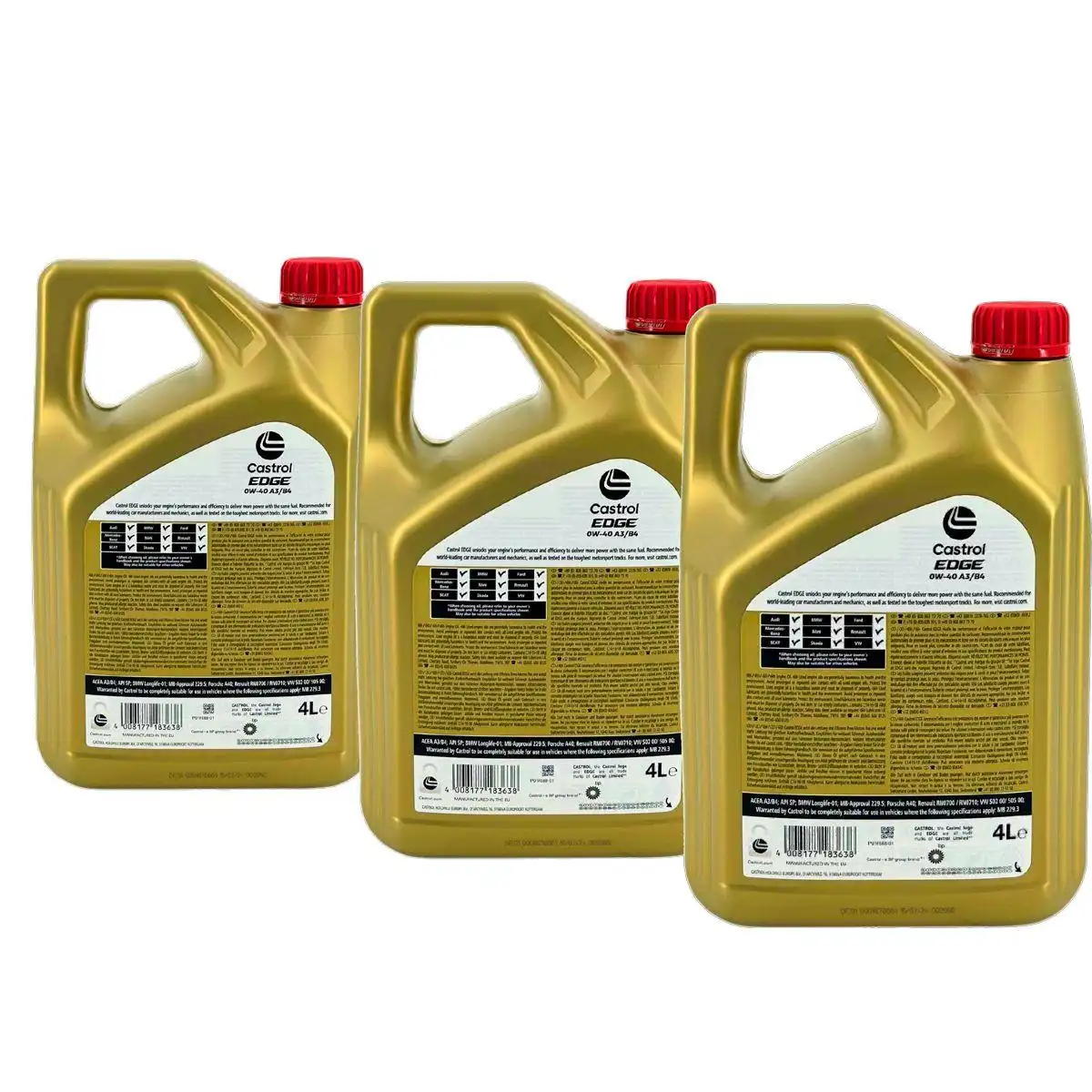 Castrol Edge 0W-40 A3/B4 3x4 Liter