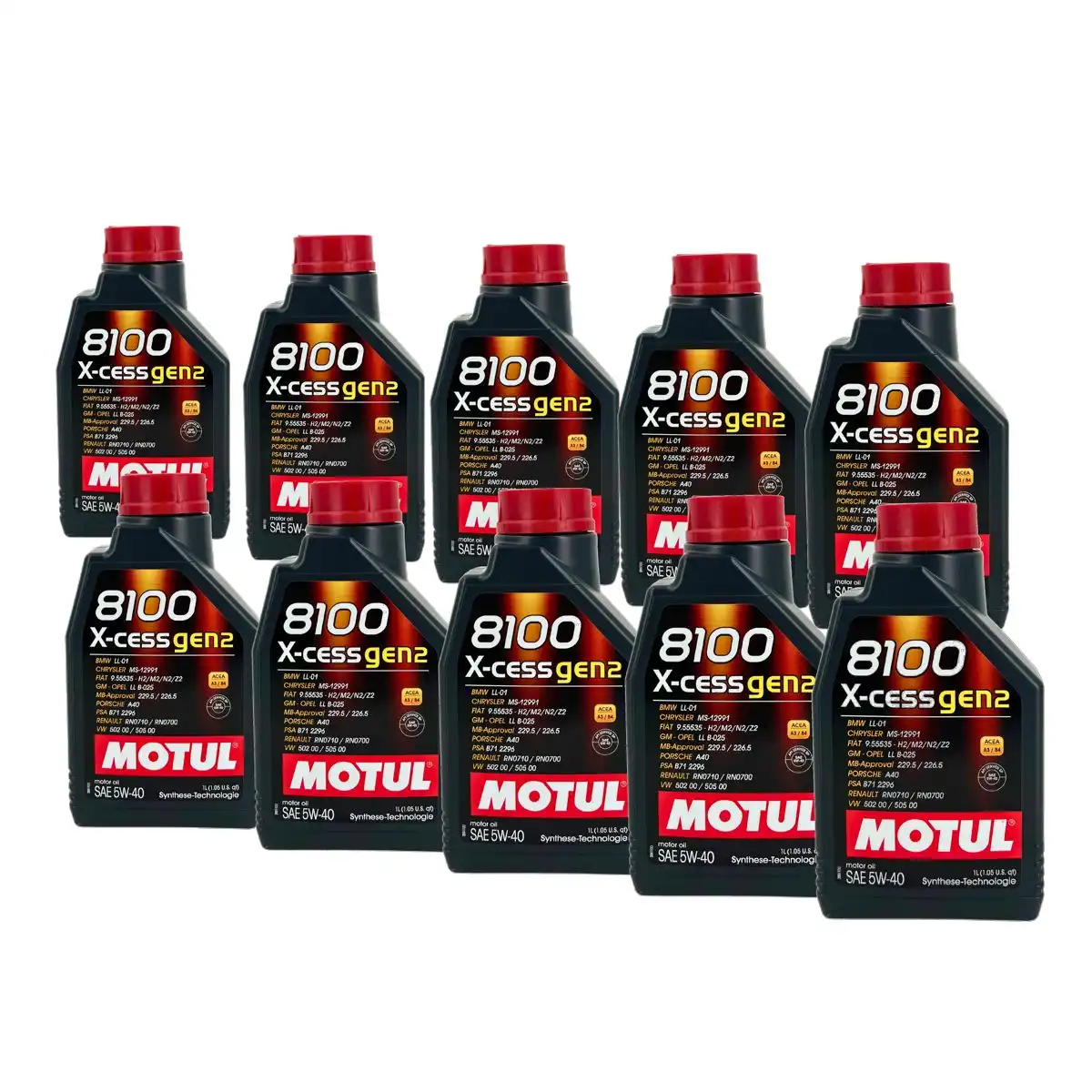 Motul 8100 X-cess GEN2 5W-40 10x1 Liter