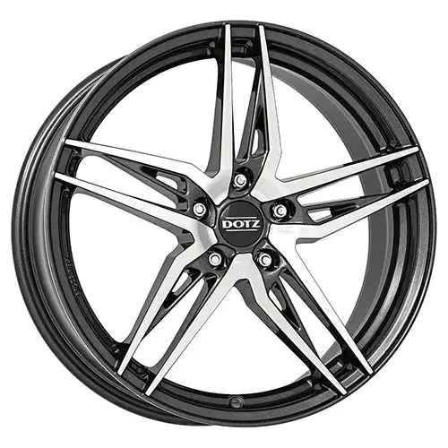 DOTZ INTERLAGOS DARK gunmetal frontpoliert 7.5Jx19 5x112 ET51