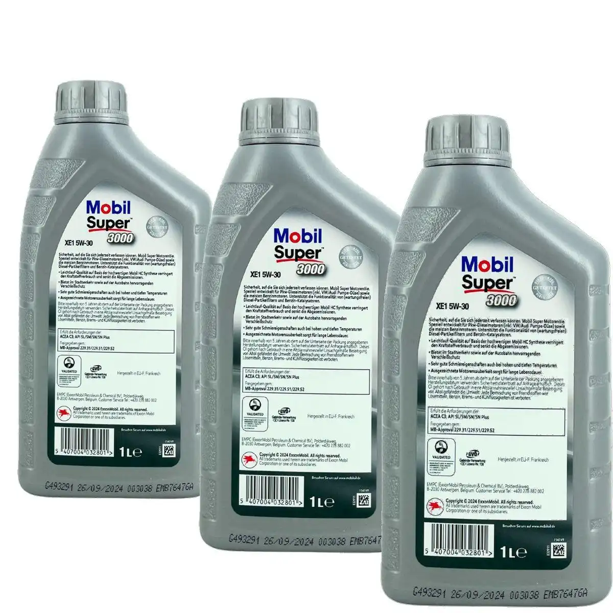 Mobil Super 3000 XE1 5W-30 3x1 Liter