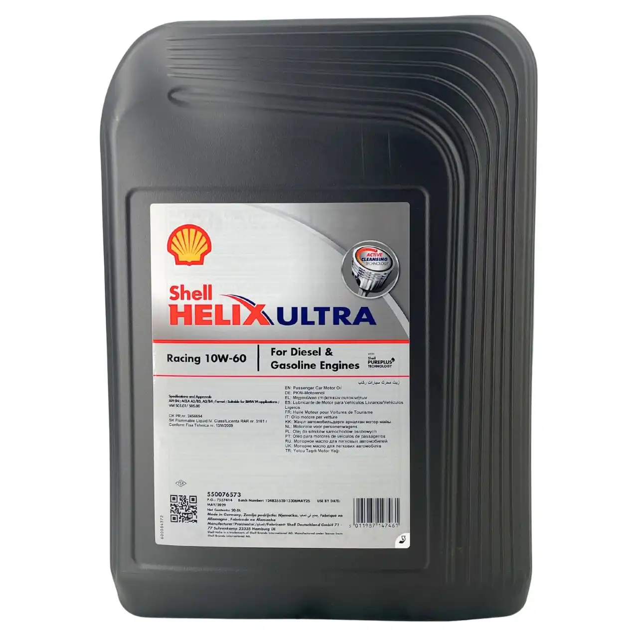 Shell Helix Ultra Racing 10W-60 20 Liter
