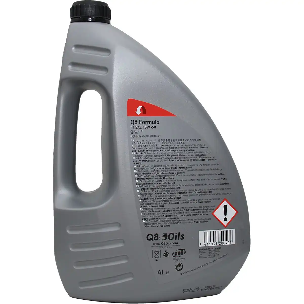 Q8 Formula F1 10W-50 4 Liter