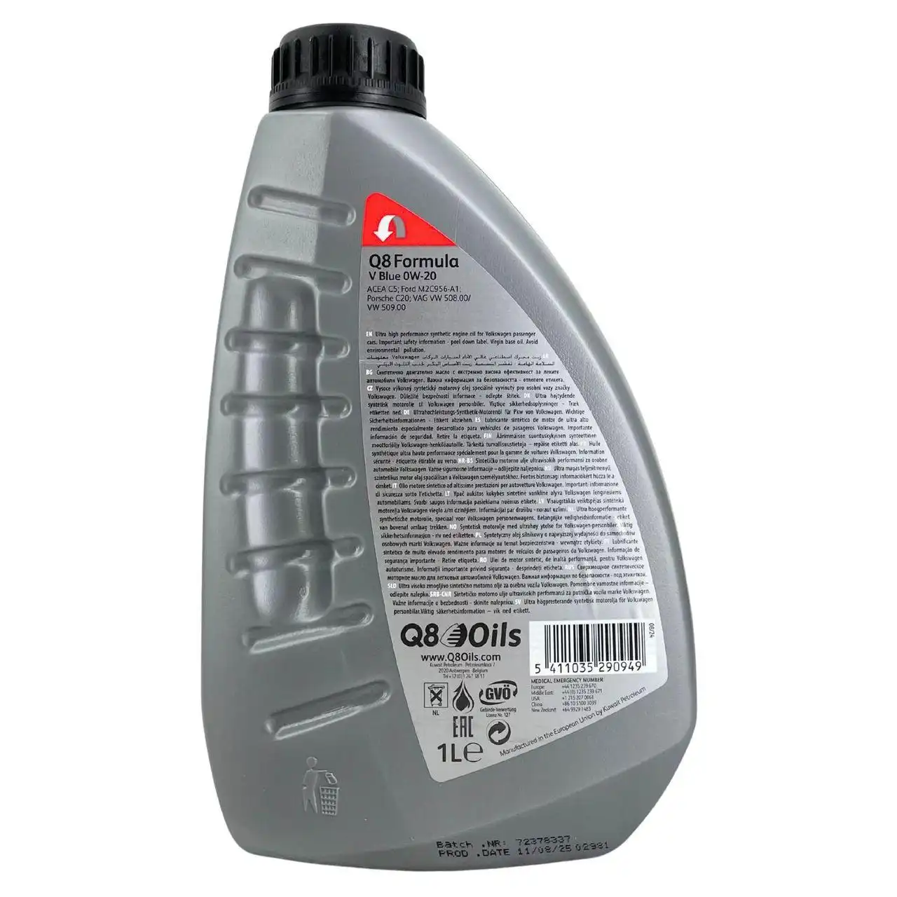 Q8 Formula V Blue 0W-20 1 Liter