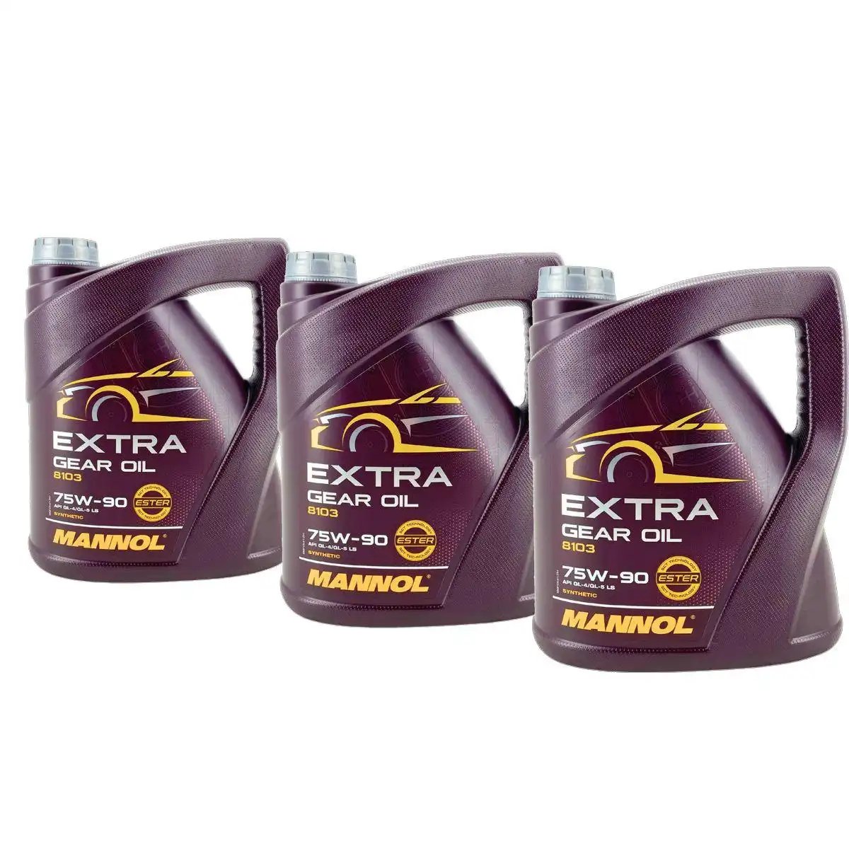 Mannol Extra Gear Oil Getriebeöl 75W-90 GL-4/GL-5 LS 3x4 Liter
