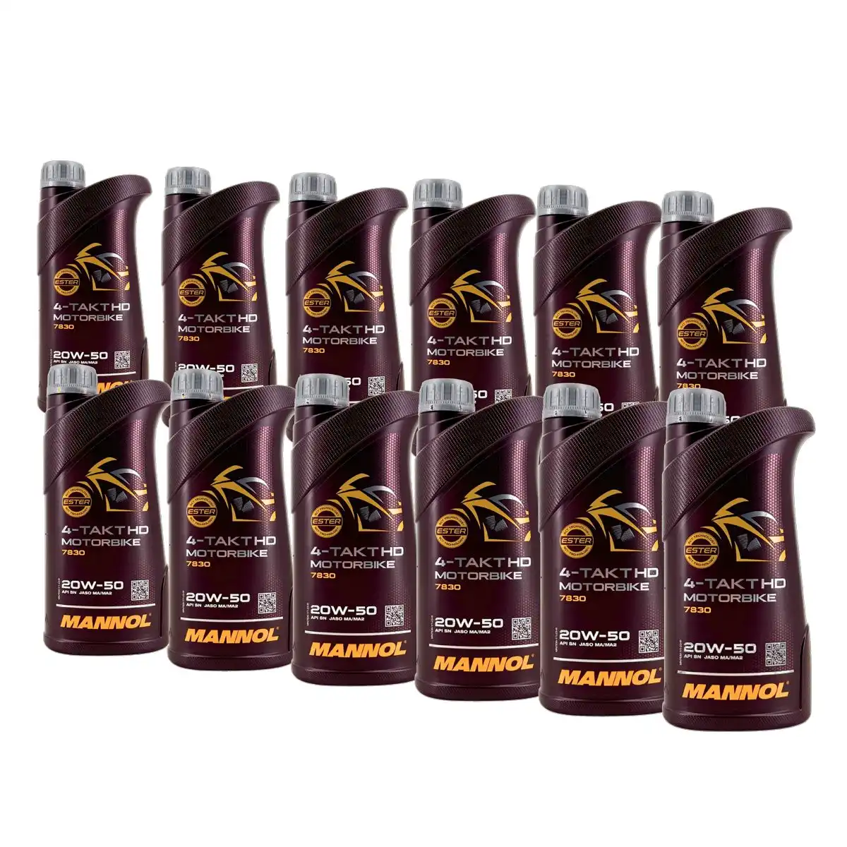 Mannol 4-Takt Motorbike HD 20W-50 12x1 Liter
