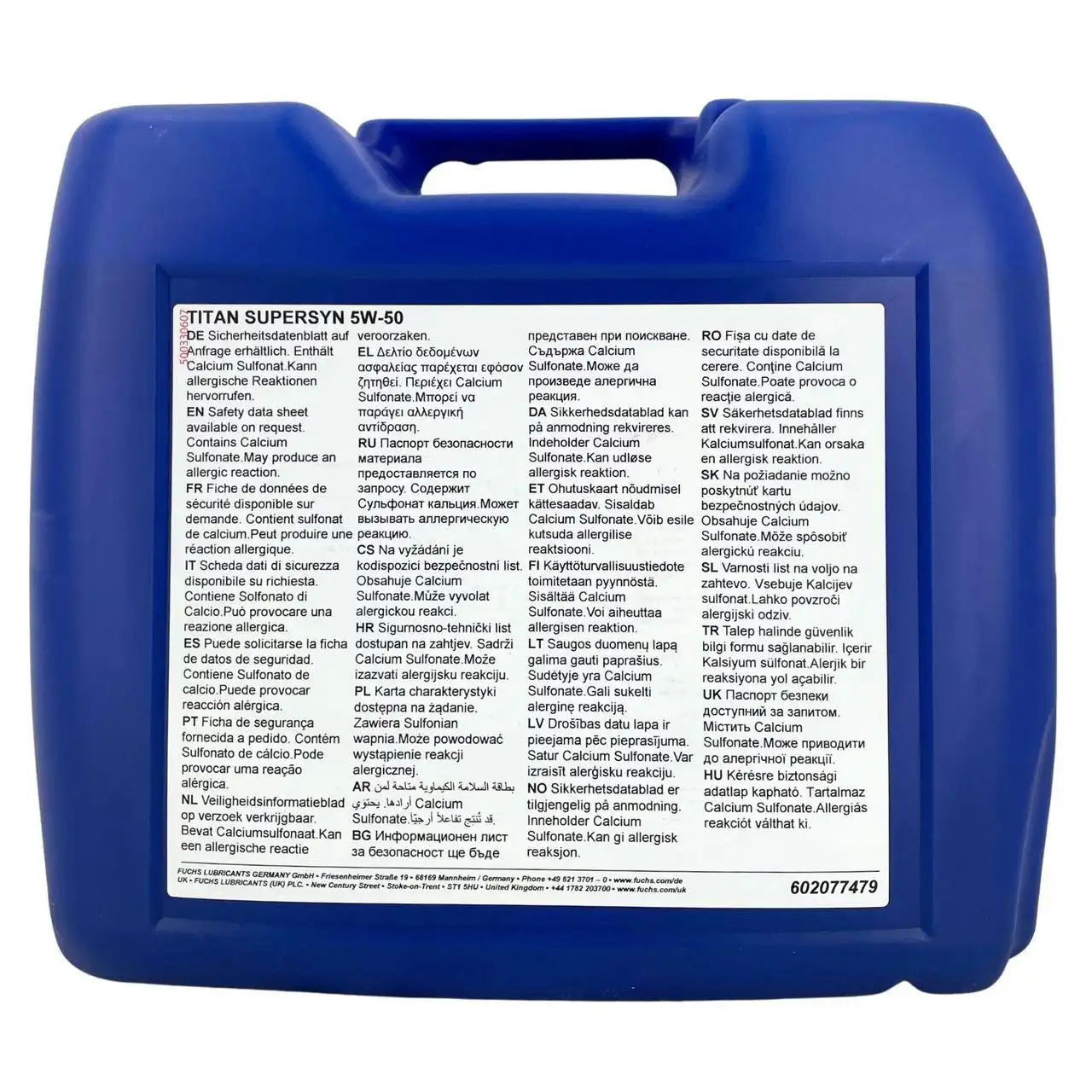 Fuchs Titan Supersyn 5W-50 20 Liter