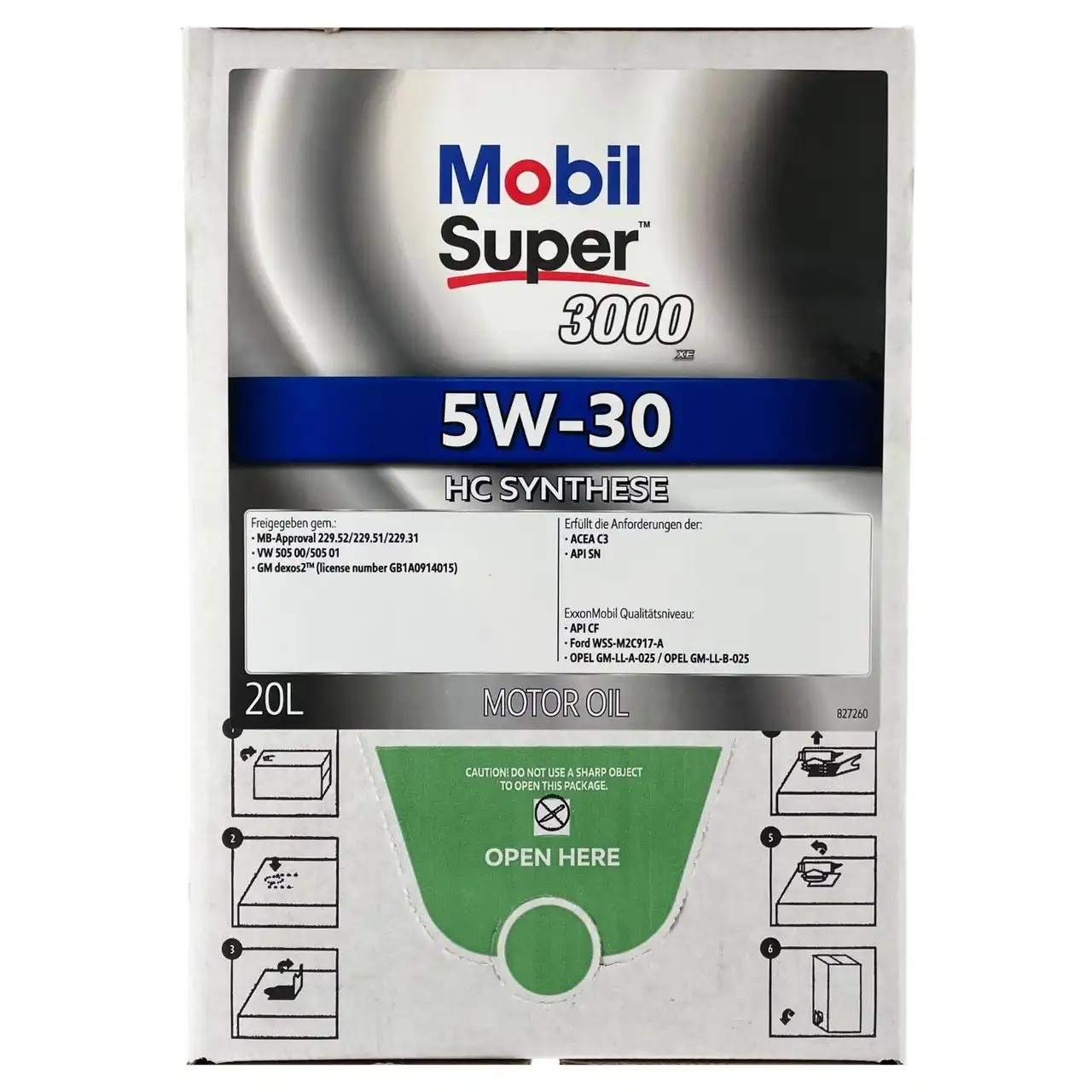 Mobil Super 3000 XE 5W-30 20 Liter BAG-IN Box
