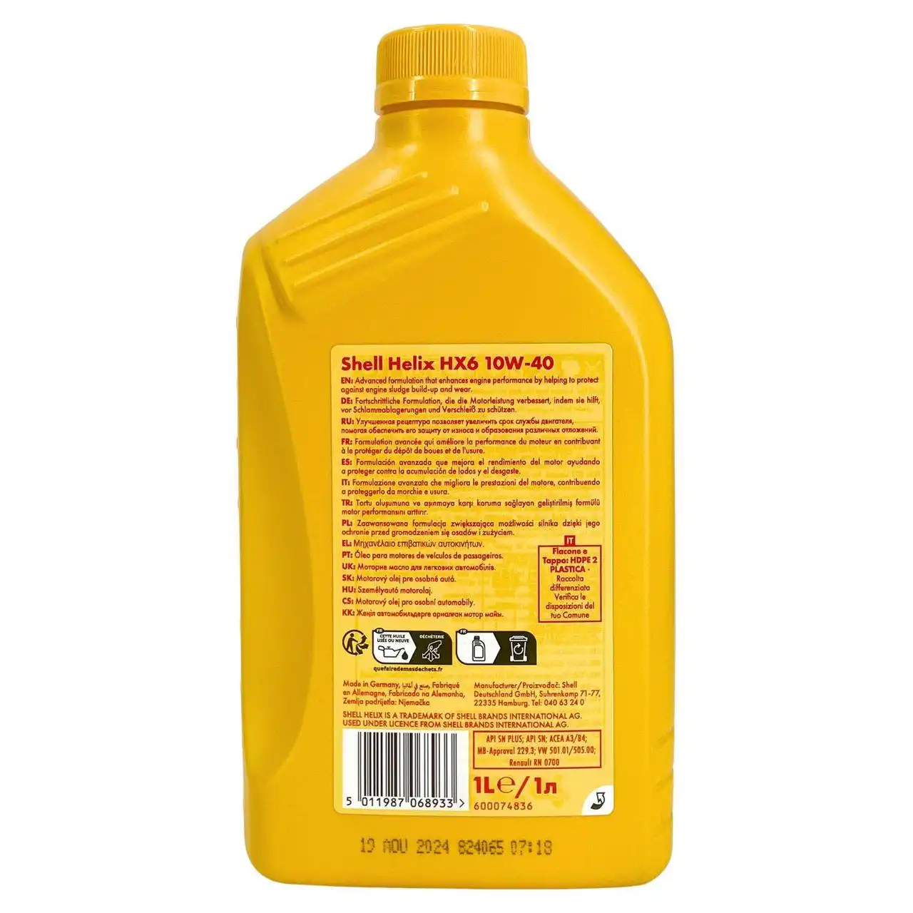 Shell Helix HX6 10W-40 1 Liter